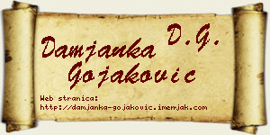 Damjanka Gojaković vizit kartica